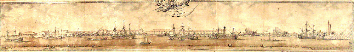 Arsenal de Rochefort en 1690
